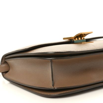 Celine Liege Calfskin Medium Classic Box Flap Bag Taupe 8 of 9