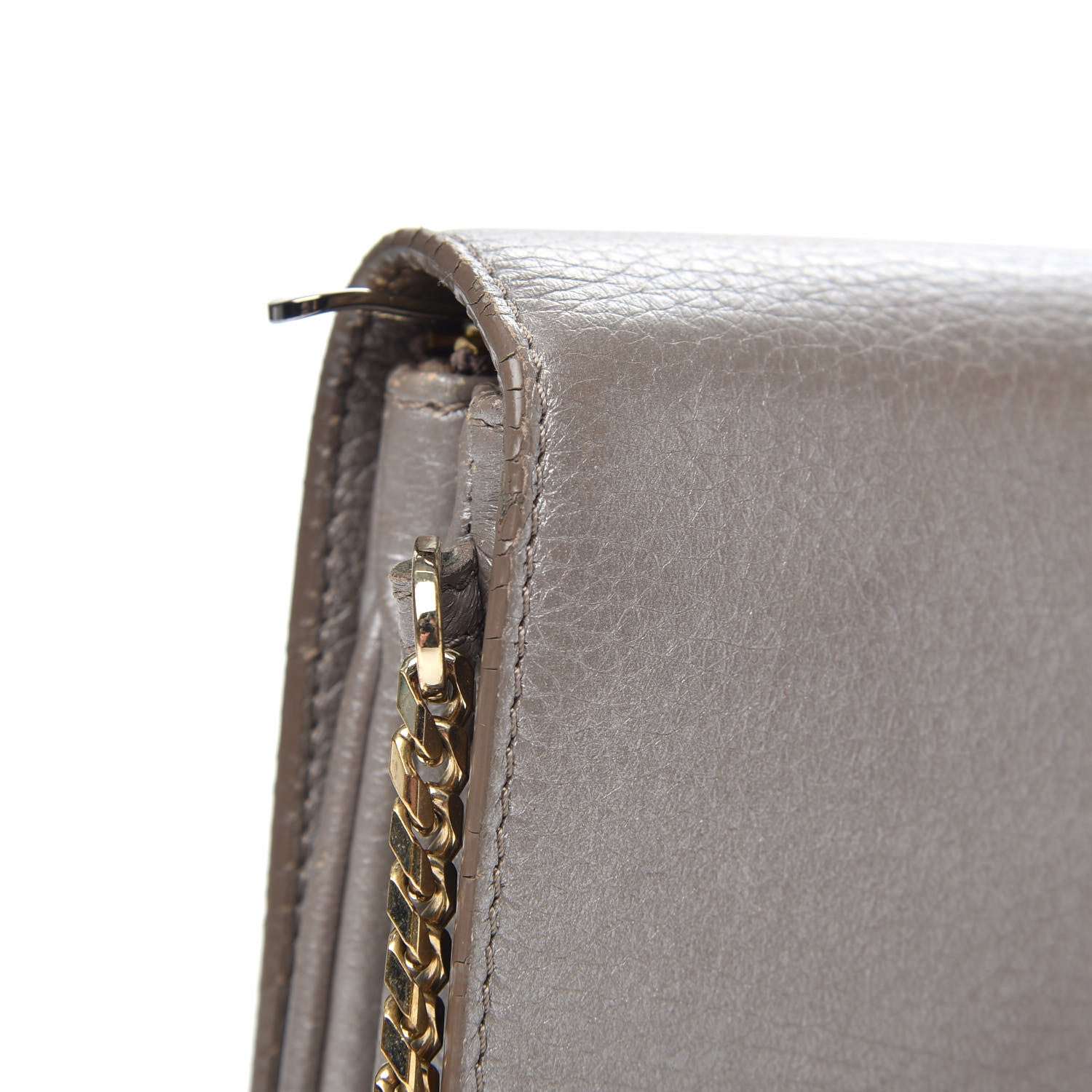 Jimmy Choo Metallic Calfskin Shadow Crossbody Bag Gold 10 of 14