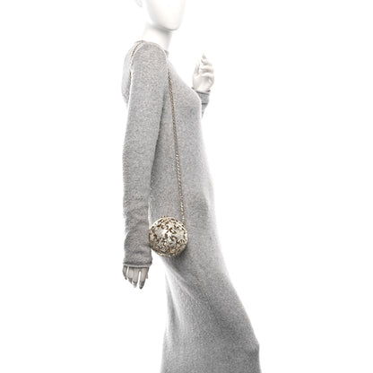 Chanel Metal Strass Crystal Sphere Minaudiere Clutch Gold 2 of 12