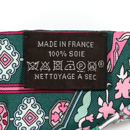 Hermes Silk Tapis Persans Twilly Lagon Vert Rose 4 of 7