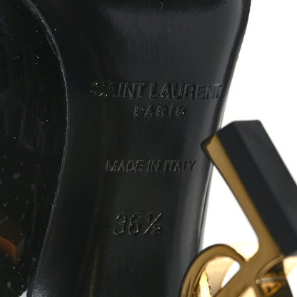 Saint Laurent Patent Opyum 110 Pumps 36.5 Black Gold 8 of 8