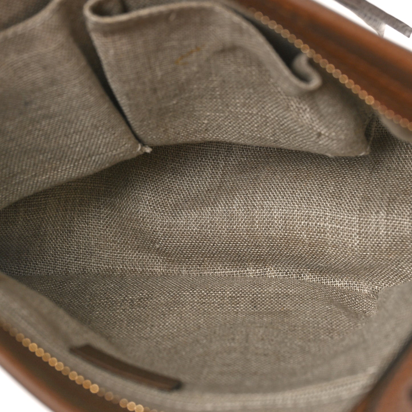 Monogram Small Bree Tote Beige Tabacco