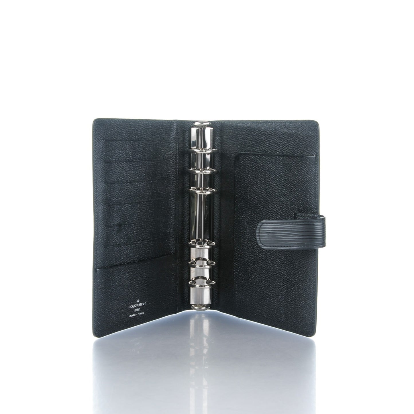 Epi Medium Ring Agenda Cover Black