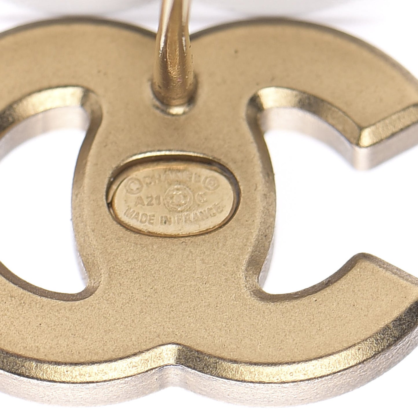 Crystal CC Earrings Gold