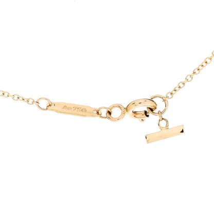 Tiffany 18K Yellow Gold Small T Smile Pendant Necklace 5 of 5