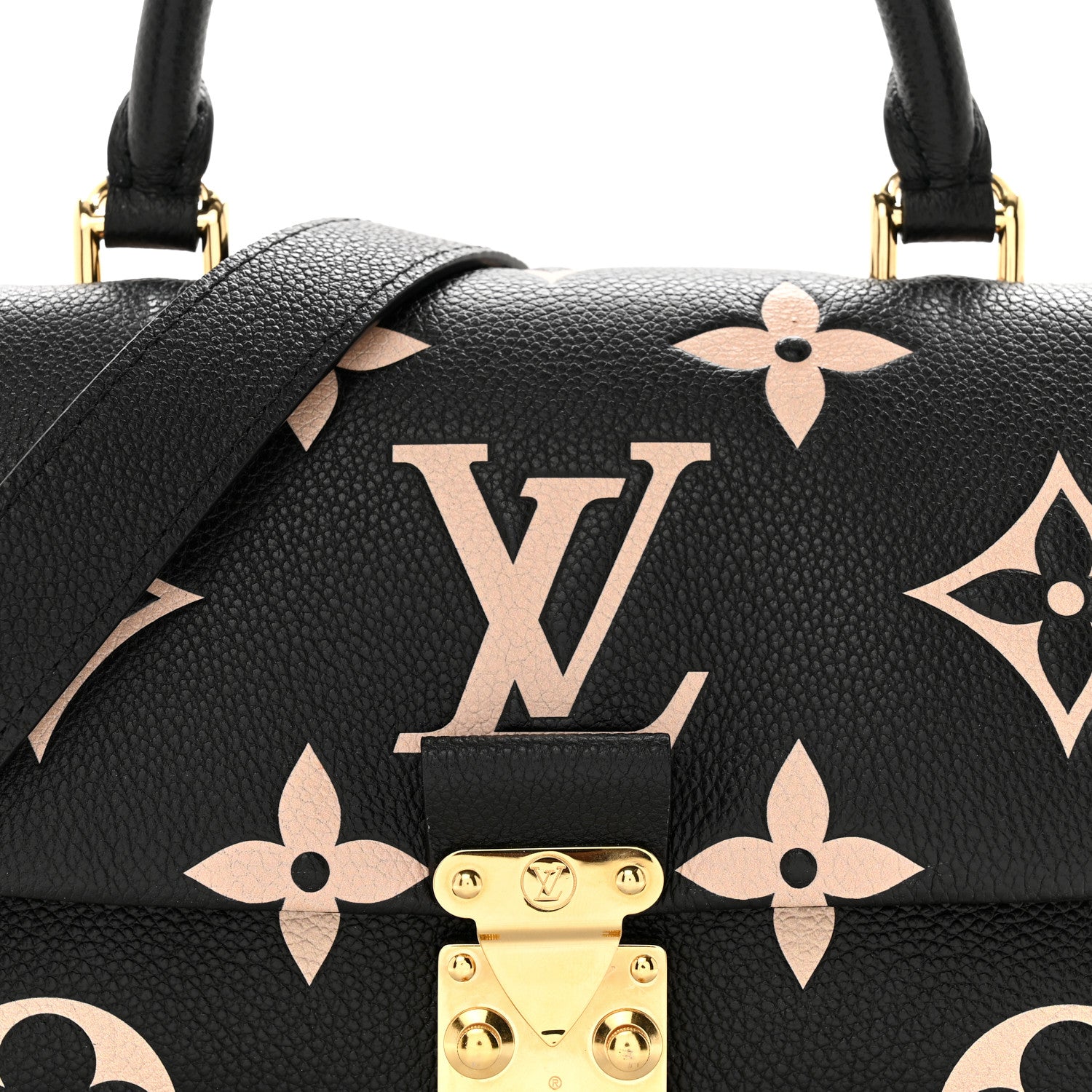 Louis Vuitton Empreinte Monogram Giant Madeleine BB Black Beige 7 of 12