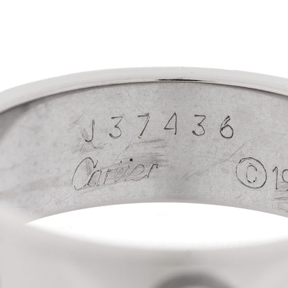 Cartier 18K White Gold 5.5mm LOVE Ring 57 8 4 of 5