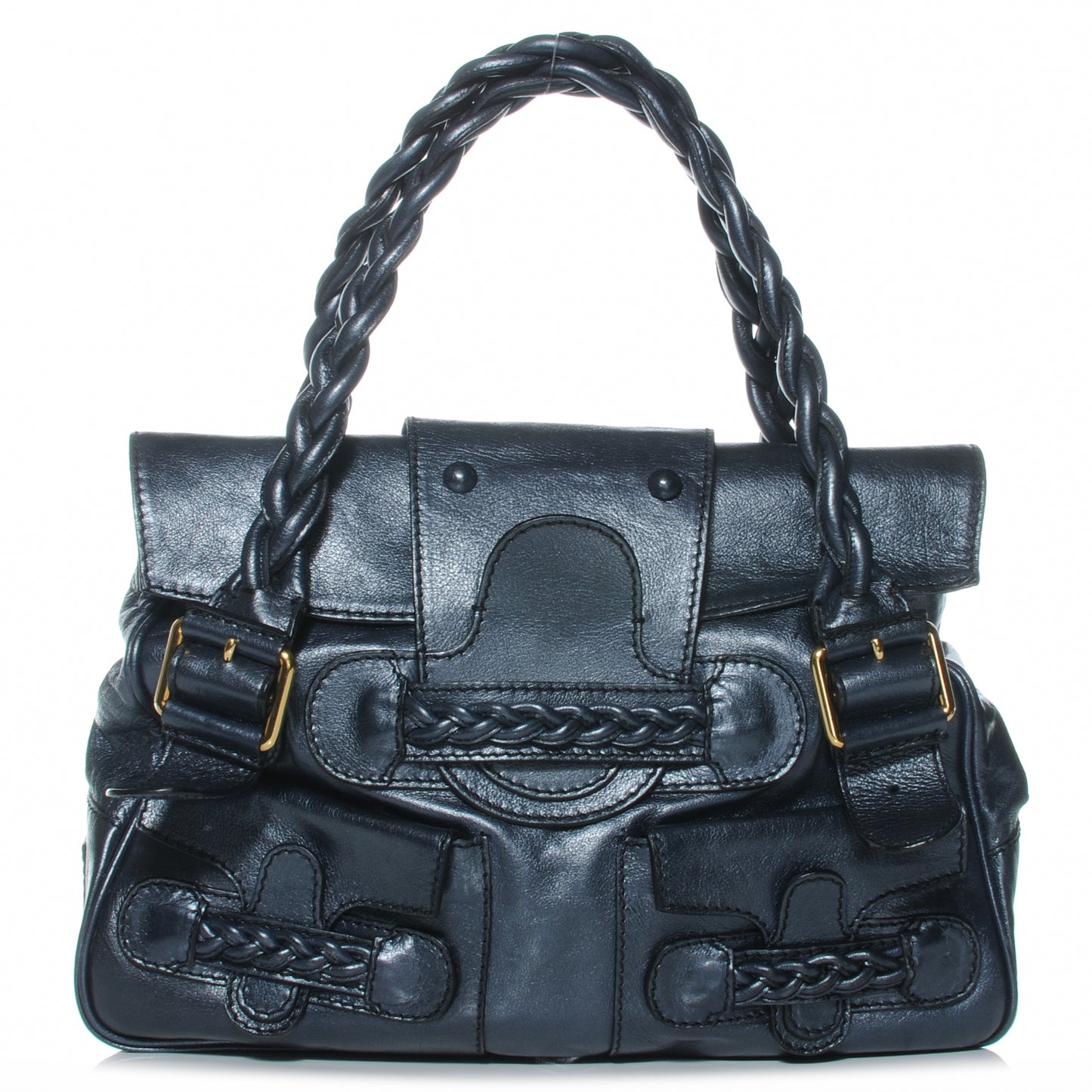 Leather Large Histoire Metallic