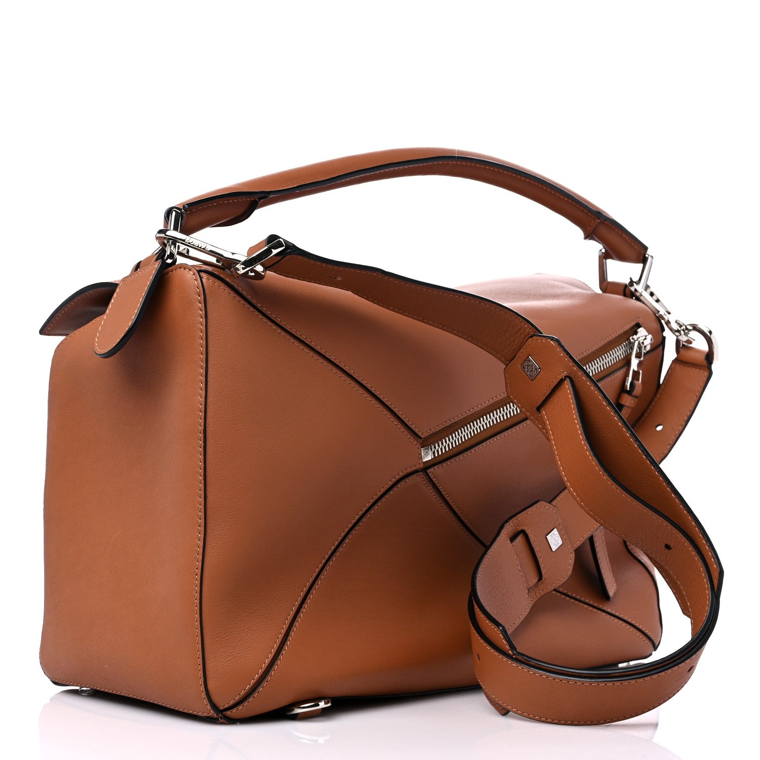 Loewe Calfskin Large Puzzle Bag Tan 3 of 8