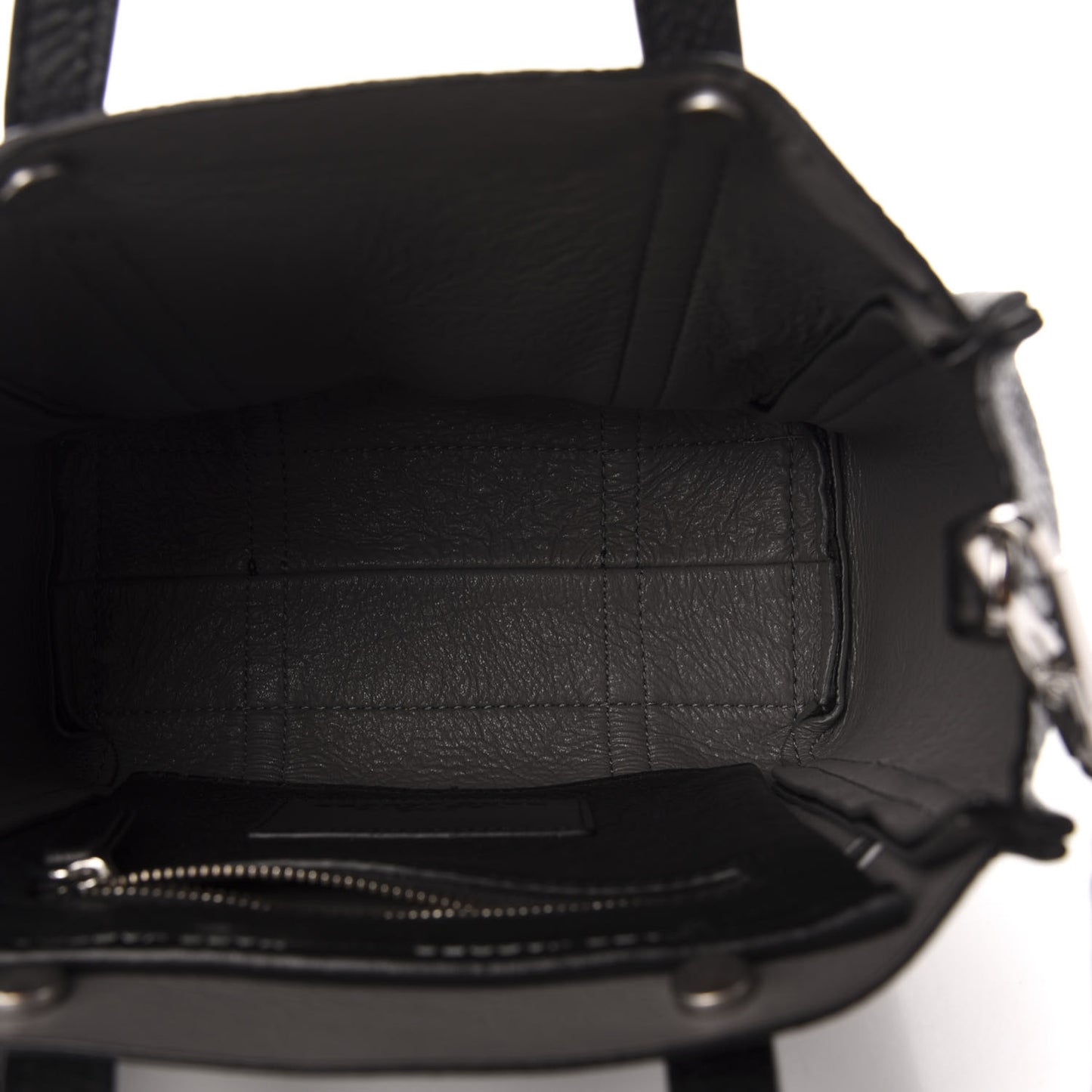 Grained Calfskin The Tag 21 Tote Black