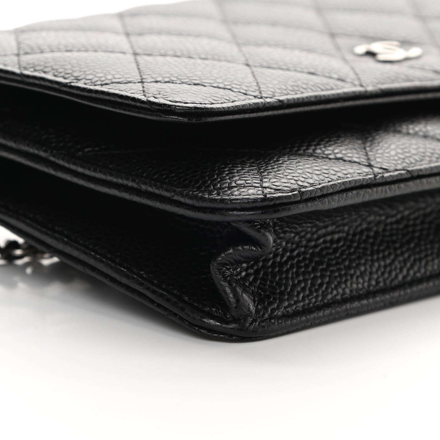 Chanel Caviar Quilted Wallet On Chain WOC Black 10 of 13