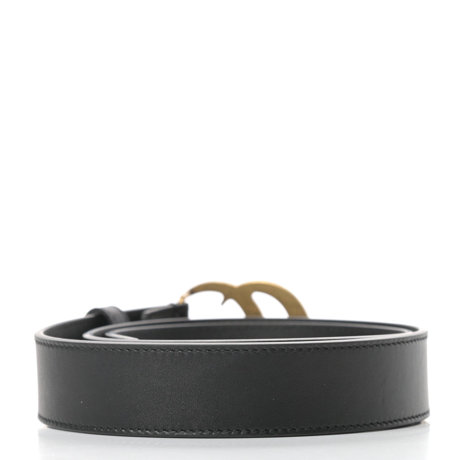 Gucci Calfskin Double G 30mm Belt 80 32 Black 2 of 6
