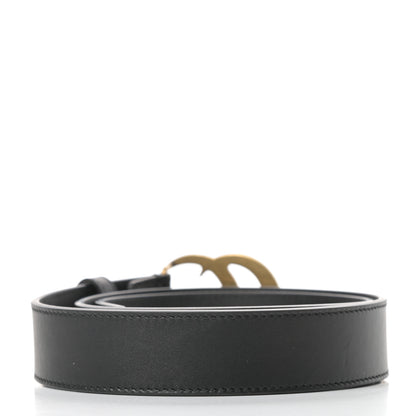 Gucci Calfskin Double G 30mm Belt 80 32 Black 2 of 6