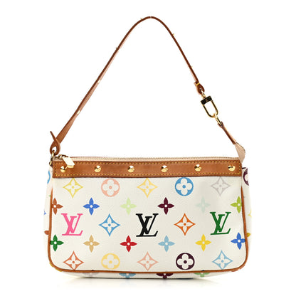 Louis Vuitton Monogram Multicolor Pochette Accessories White 1 of 10