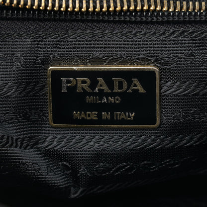 Prada Tessuto Nylon Chain Shoulder Bag Black 5 of 10