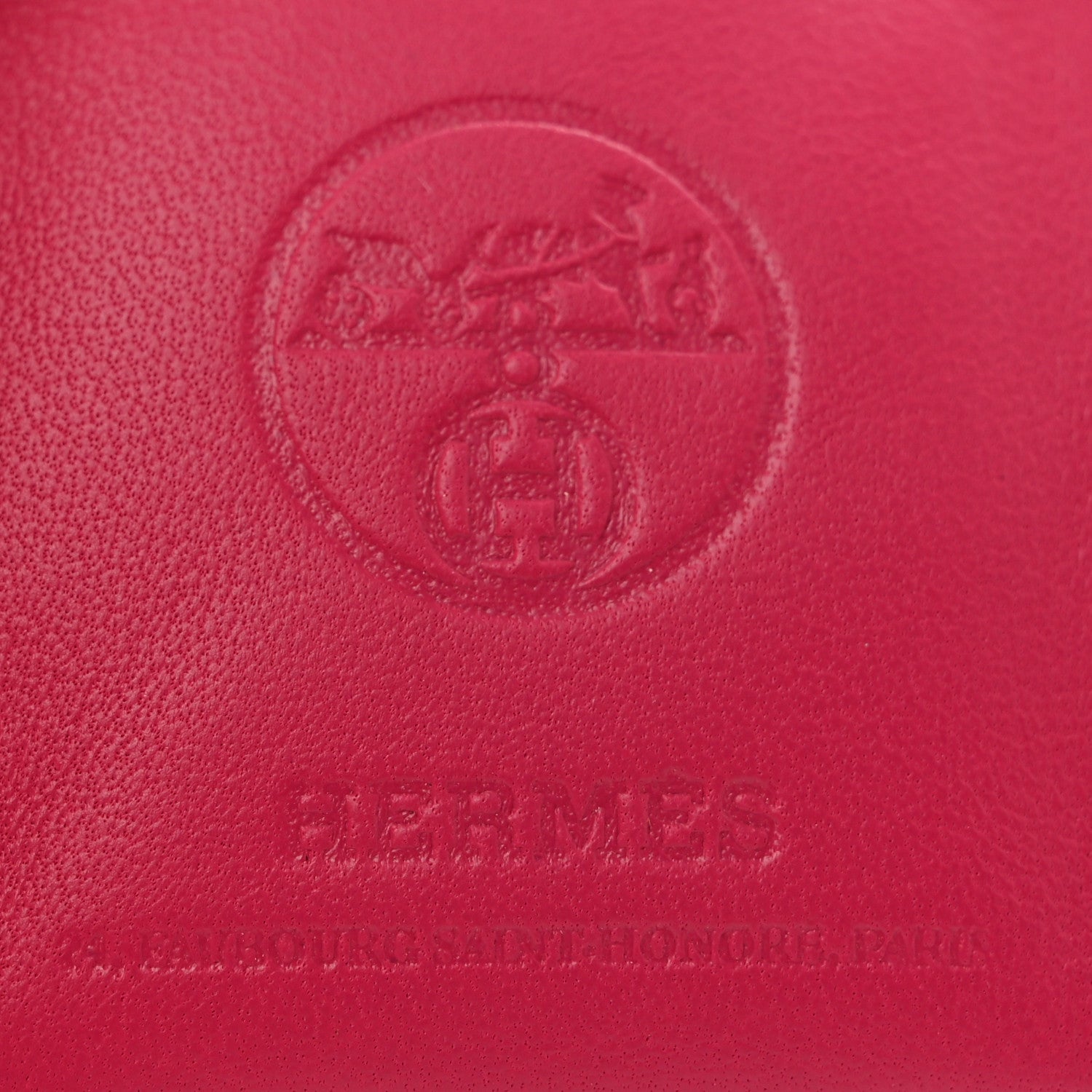 Hermes Milo Lambskin Swift Shopping Bag Charm Rose Mexico 3 of 6