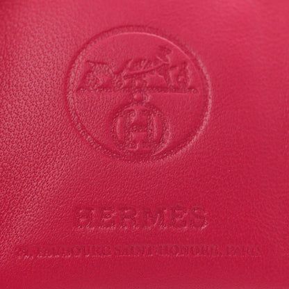 Hermes Milo Lambskin Swift Shopping Bag Charm Rose Mexico 3 of 6