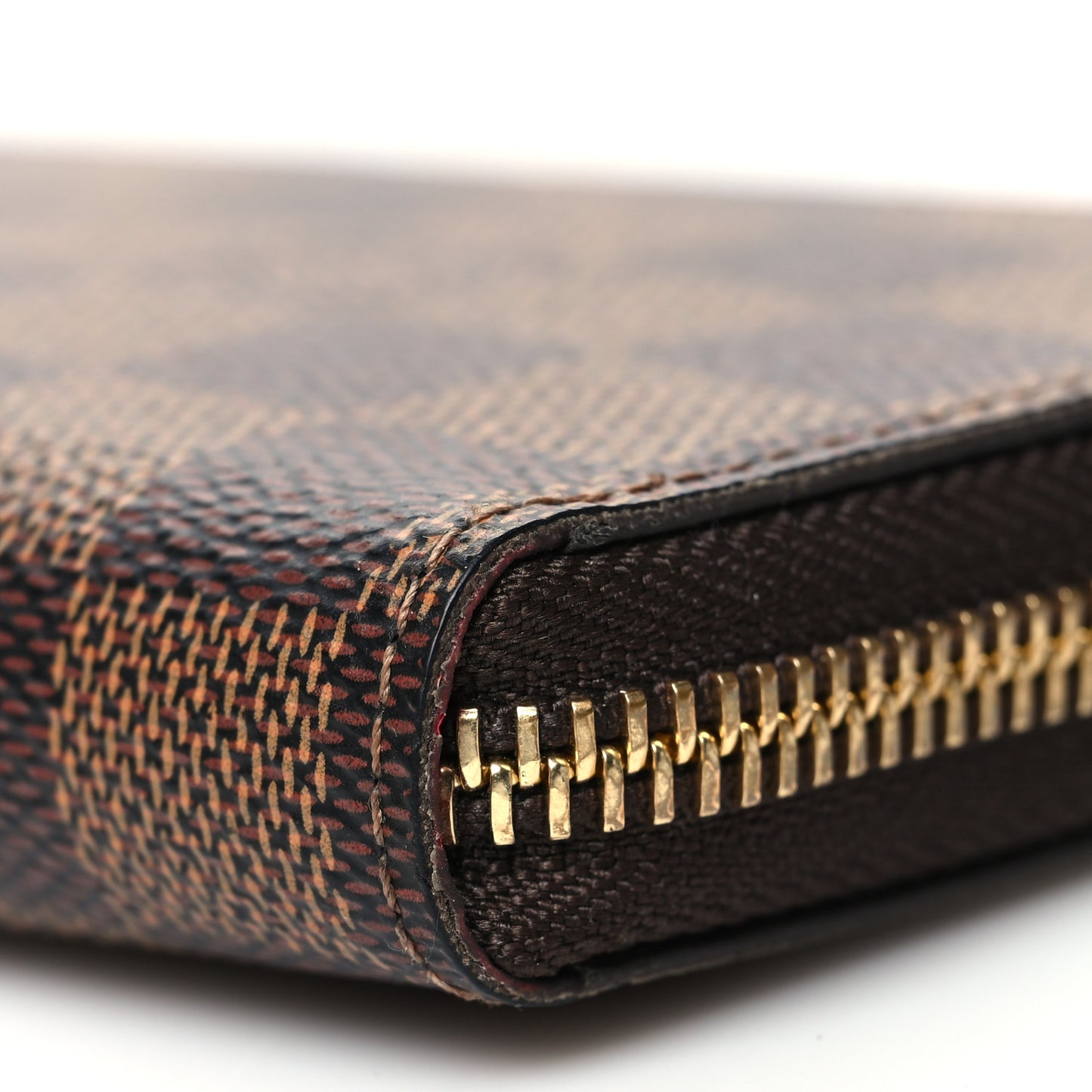 Damier Ebene Clemence Wallet Cherry