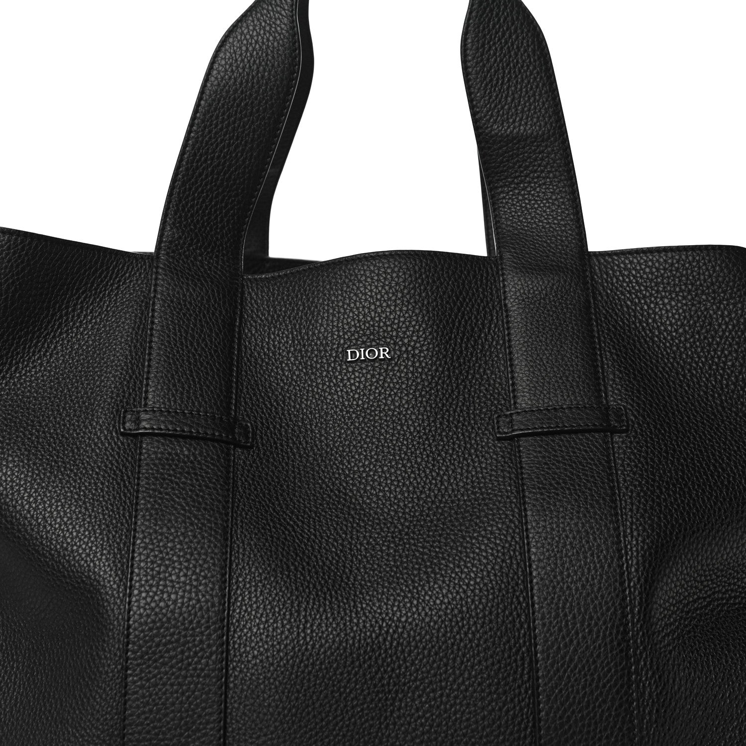 Christian Dior HOMME Grained Calfskin Tote Black 8 of 10