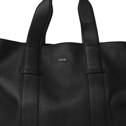 Christian Dior HOMME Grained Calfskin Tote Black 8 of 10