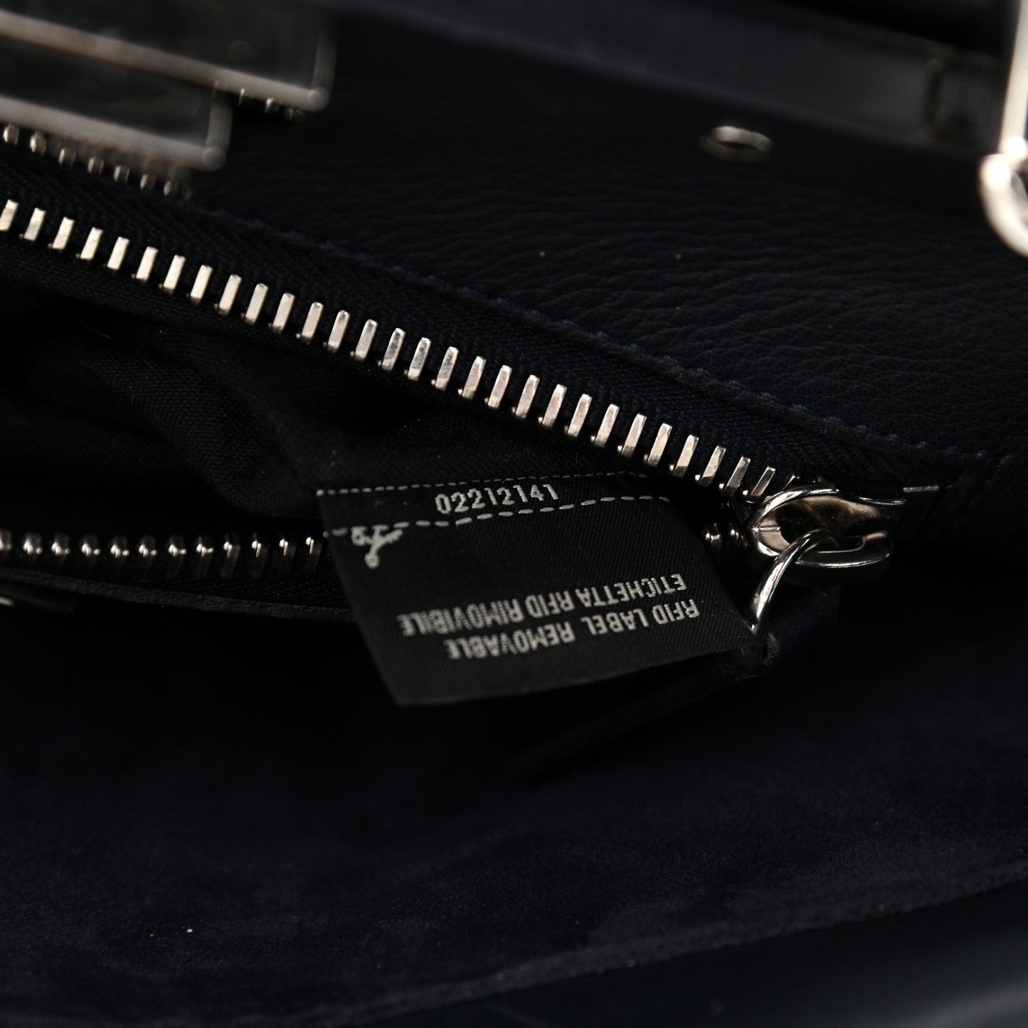 Vitello Seta Waves Bi-Color Medium Peekaboo Iconic Satchel Blue Notte Mostarda