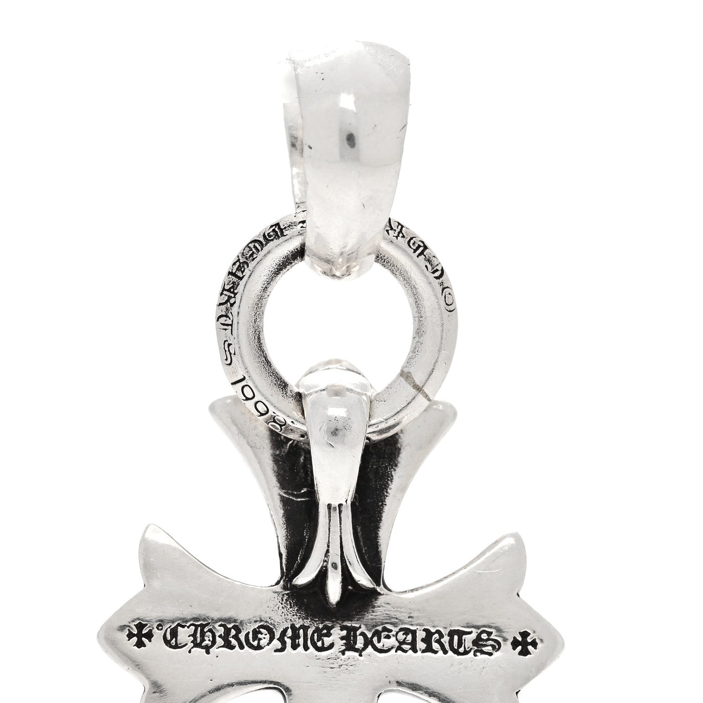 Sterling Silver Heart Cross Pendant