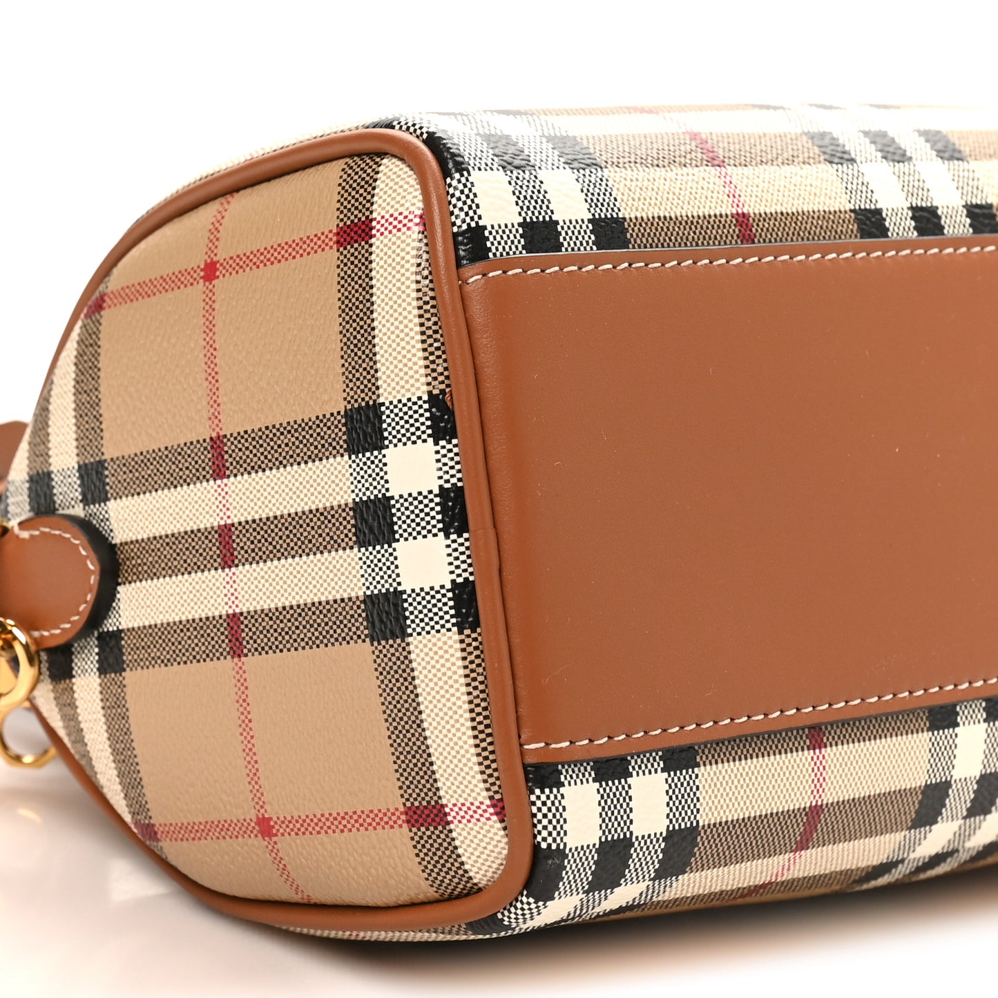Vintage Check Mini Bowling Bag Briar Brown
