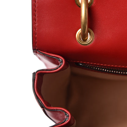 Gucci Calfskin Sylvie Web Queen Margaret Shoulder Bag Blue Agata Hibiscus Red Mystic White 14 of 14