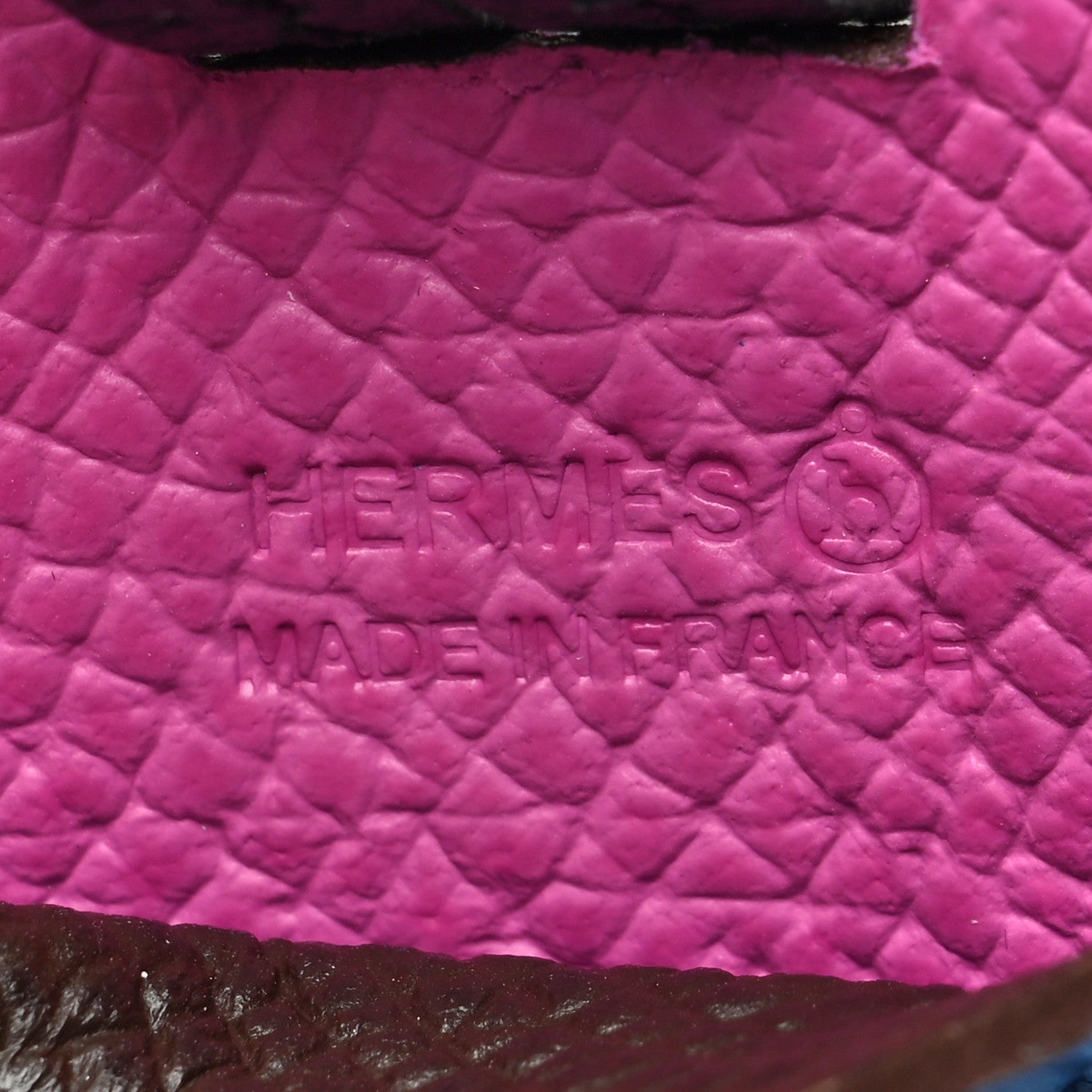 Hermes Matte Alligator Epsom Petit H Lanyard Card Holder Mykonos Rose Pourpre 3 of 4