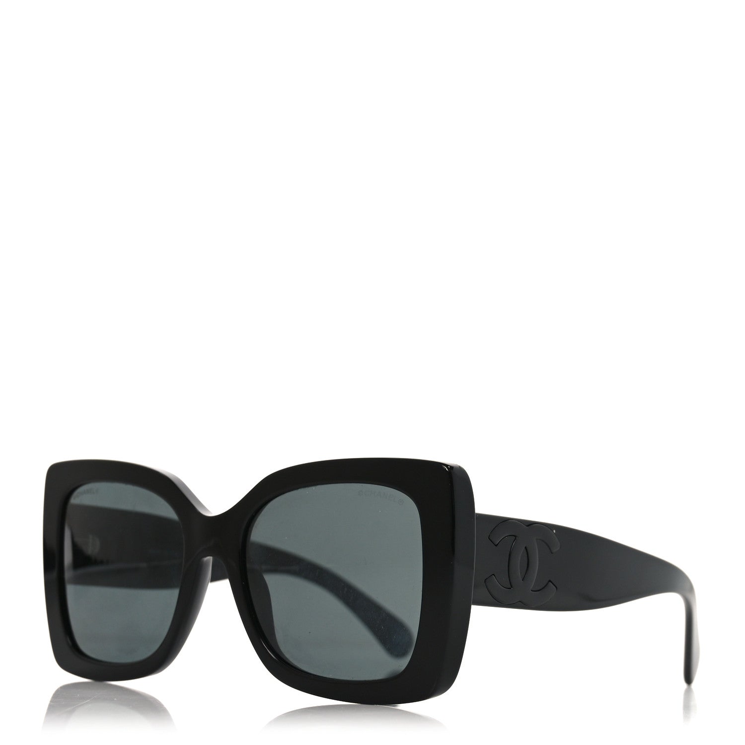 Chanel Square Polarized CC 5494-A Sunglasses Black 1 of 7