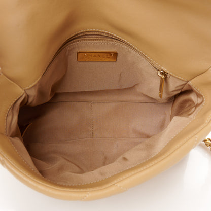 Chanel Lambskin Quilted Medium Chanel 19 Flap Beige 5 of 11