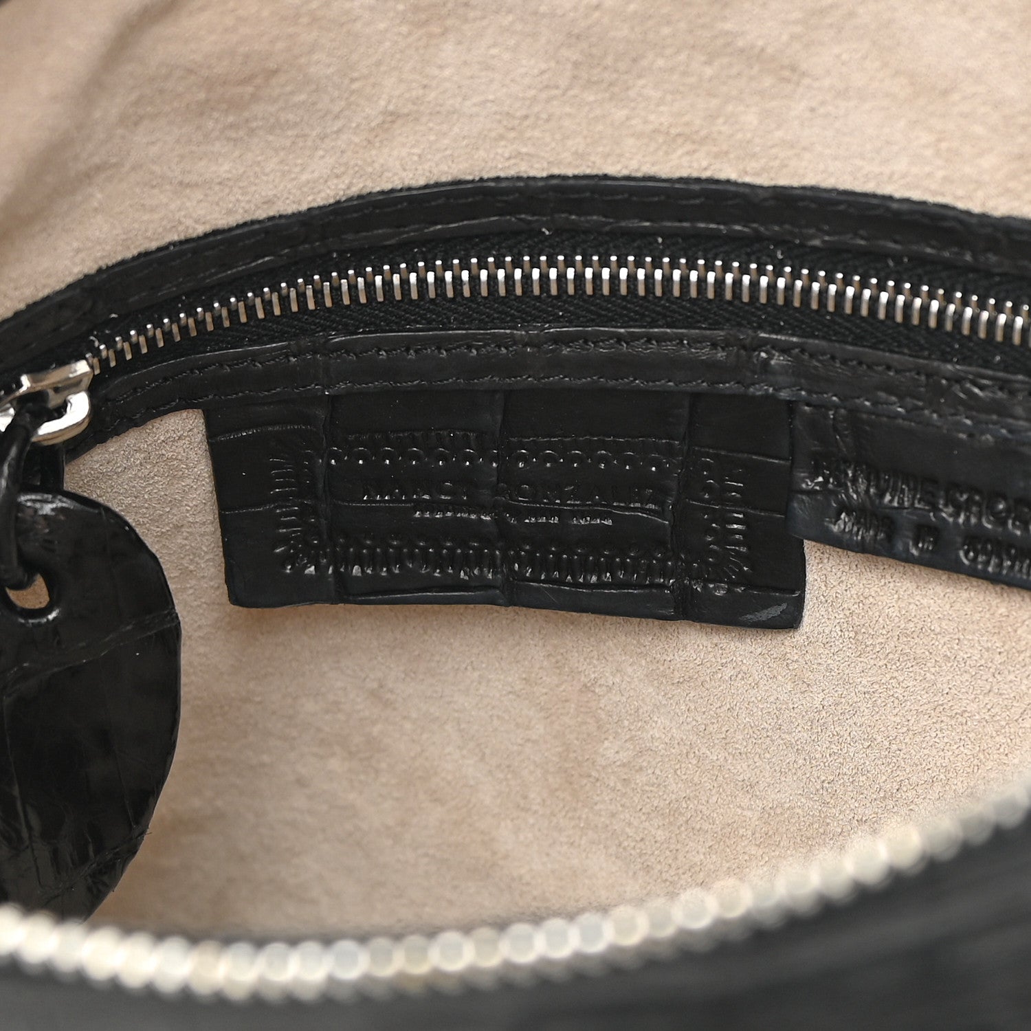 Nancy Gonzalez Crocodile Chain Hobo Black 7 of 14