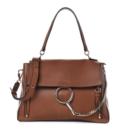 Chloe Calfskin Medium Faye Day Shoulder Bag Tan 1 of 6