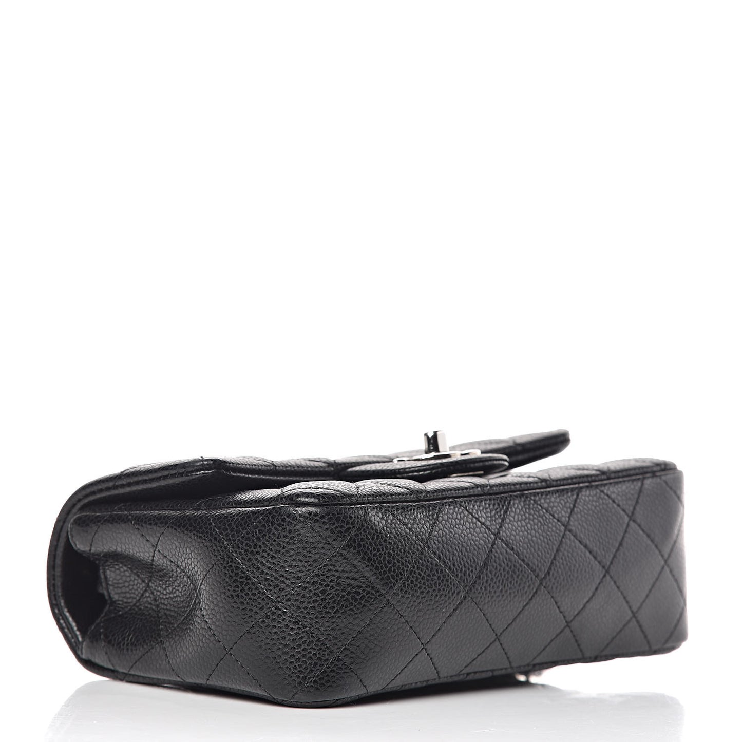 Caviar Quilted Mini Rectangular Flap Black