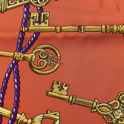 Hermes Silk Keys Les Cles Scarf 90 6 of 7