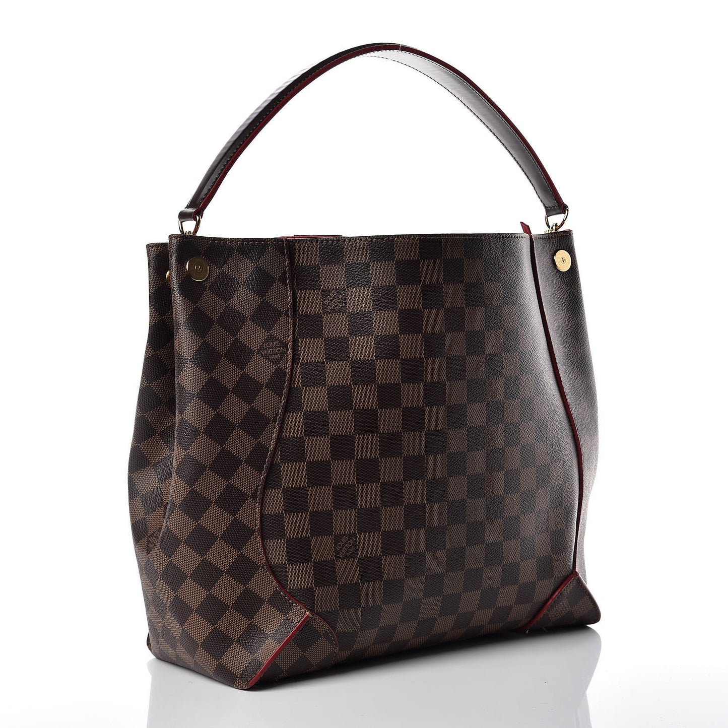 Damier Ebene Caissa Hobo Cherry