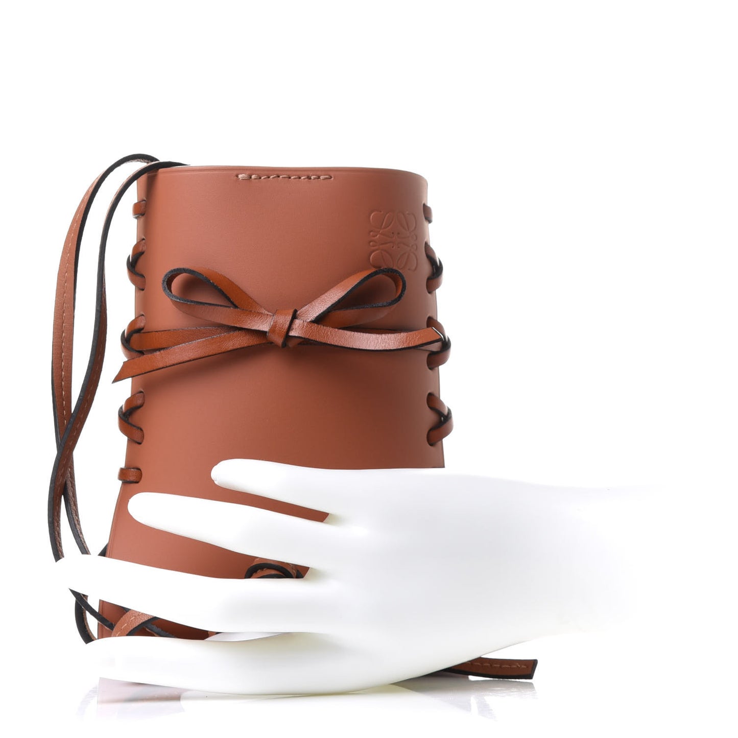 Smooth Calfskin Ikebana Phone Pocket Tan