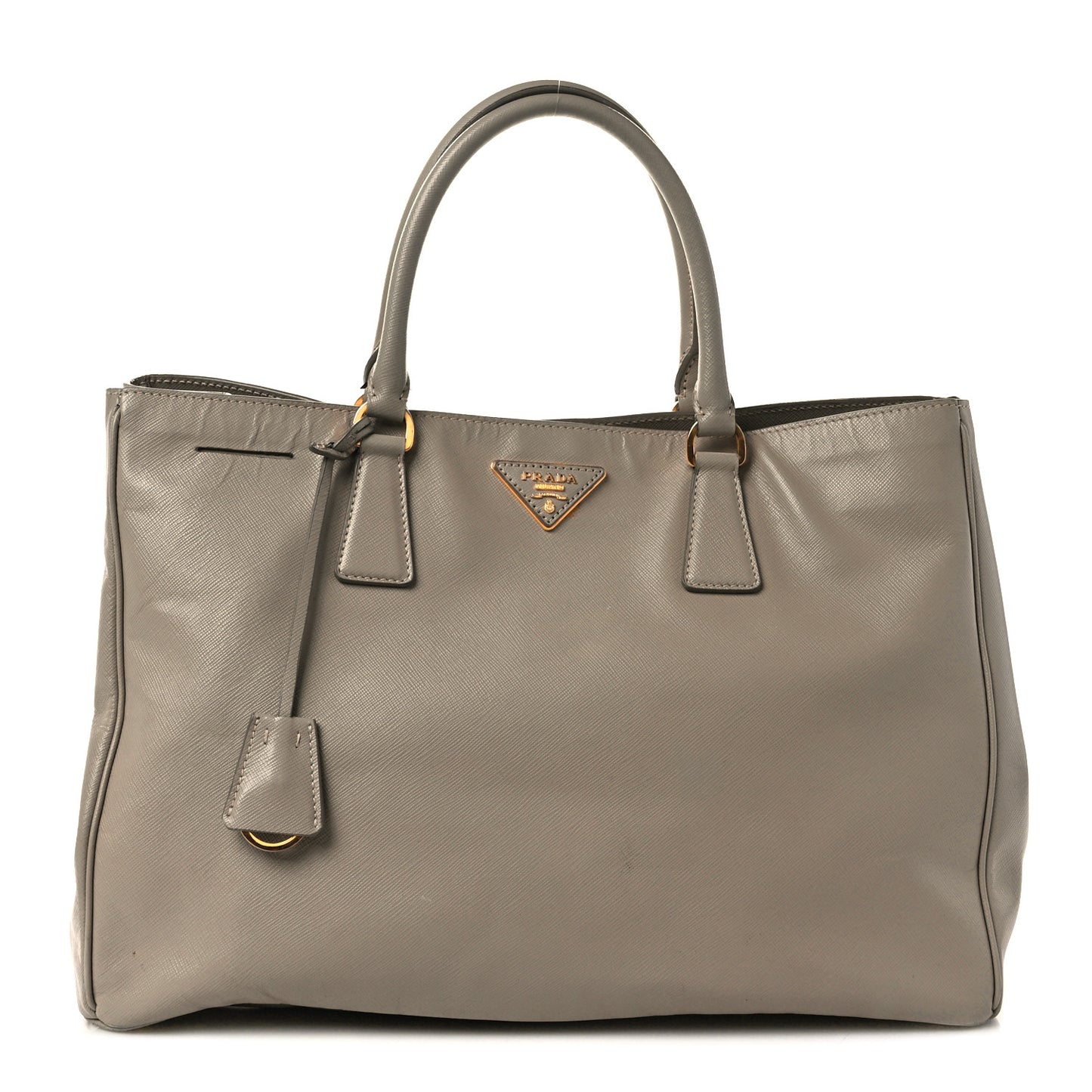 Saffiano Medium Galleria Double Zip Tote Argilla