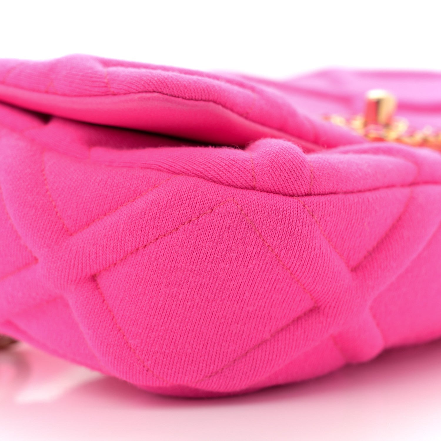 Chanel Jersey Quilted Chanel 19 Waist Bag Pink 9 of 11