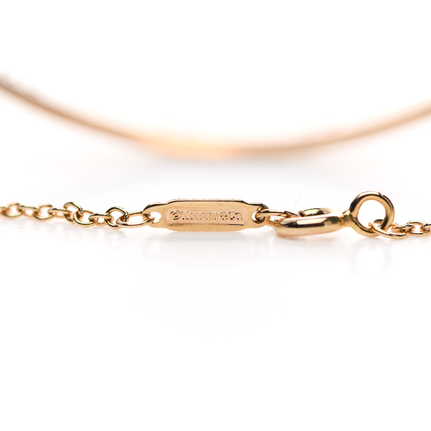 Tiffany 18K Rose Gold Diamond Atlas Bar Pierced Bracelet 4 of 5