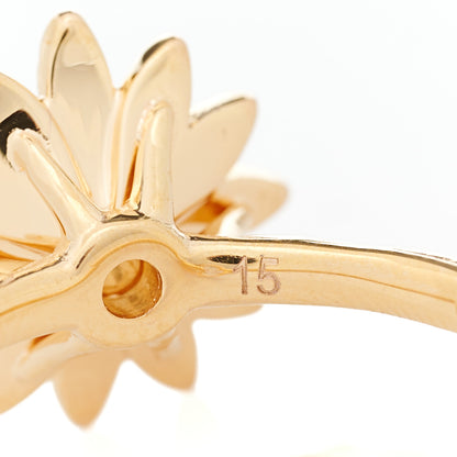 Gucci 18K Rose Gold Diamond Flora Ring 54 7 7 of 8