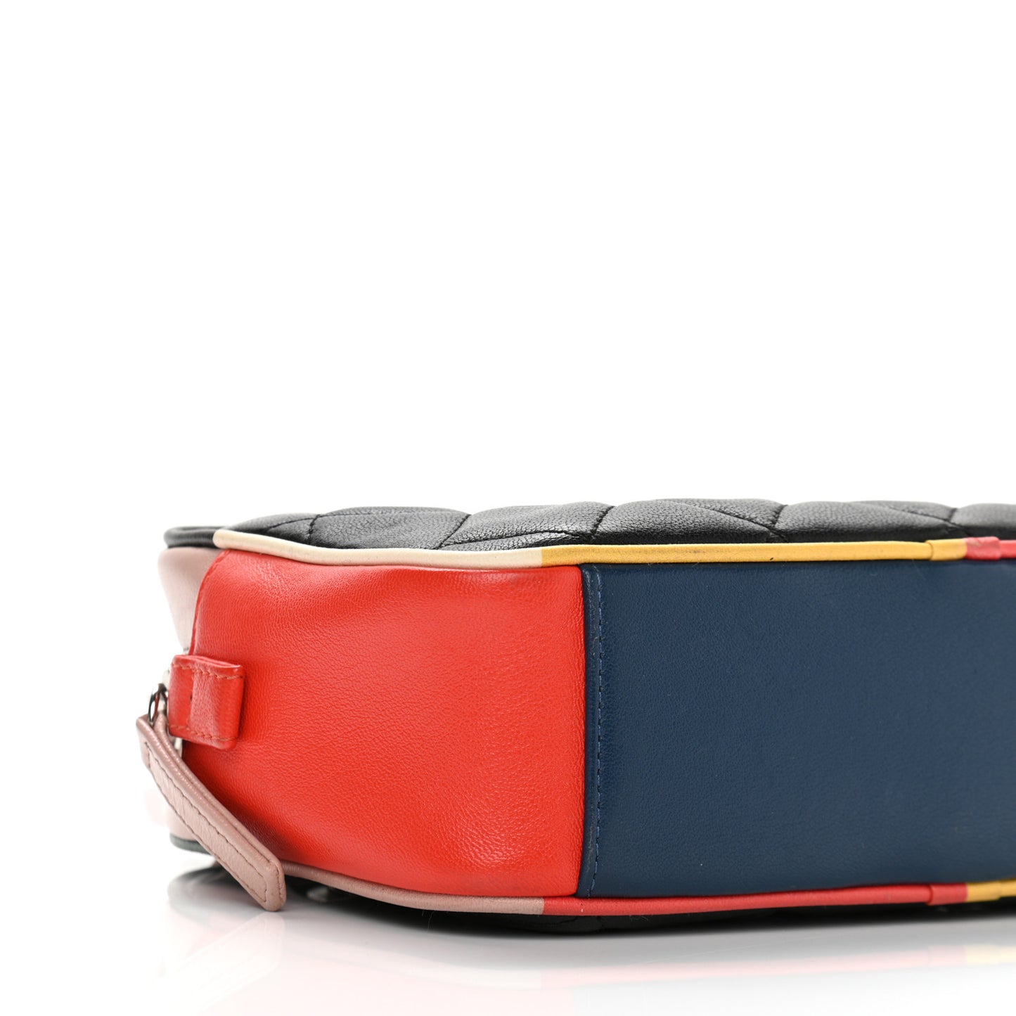 Calfskin Quilted Cuba Camera Bag Black Multicolor