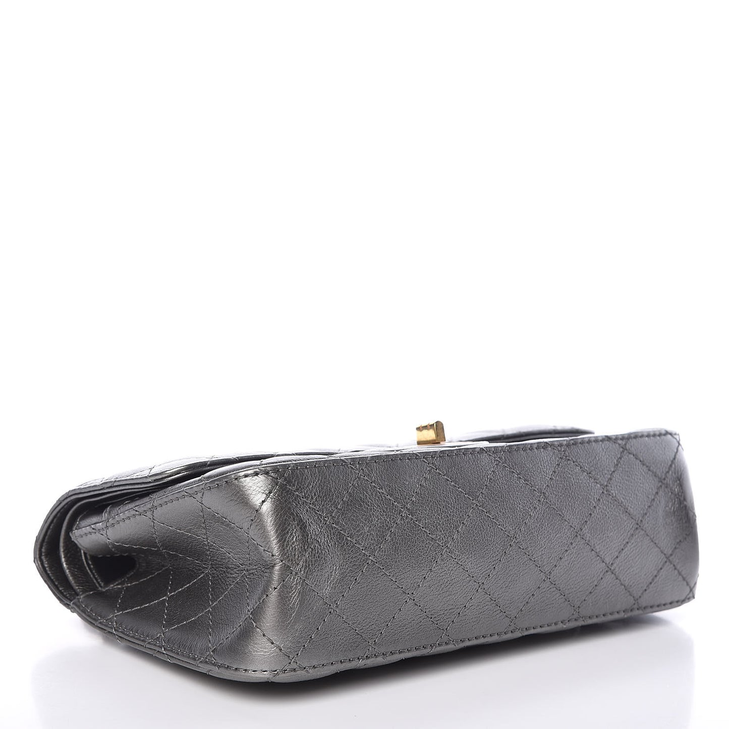 Metallic Calfskin Quilted 2.55 Reissue 225 Flap Charcoal