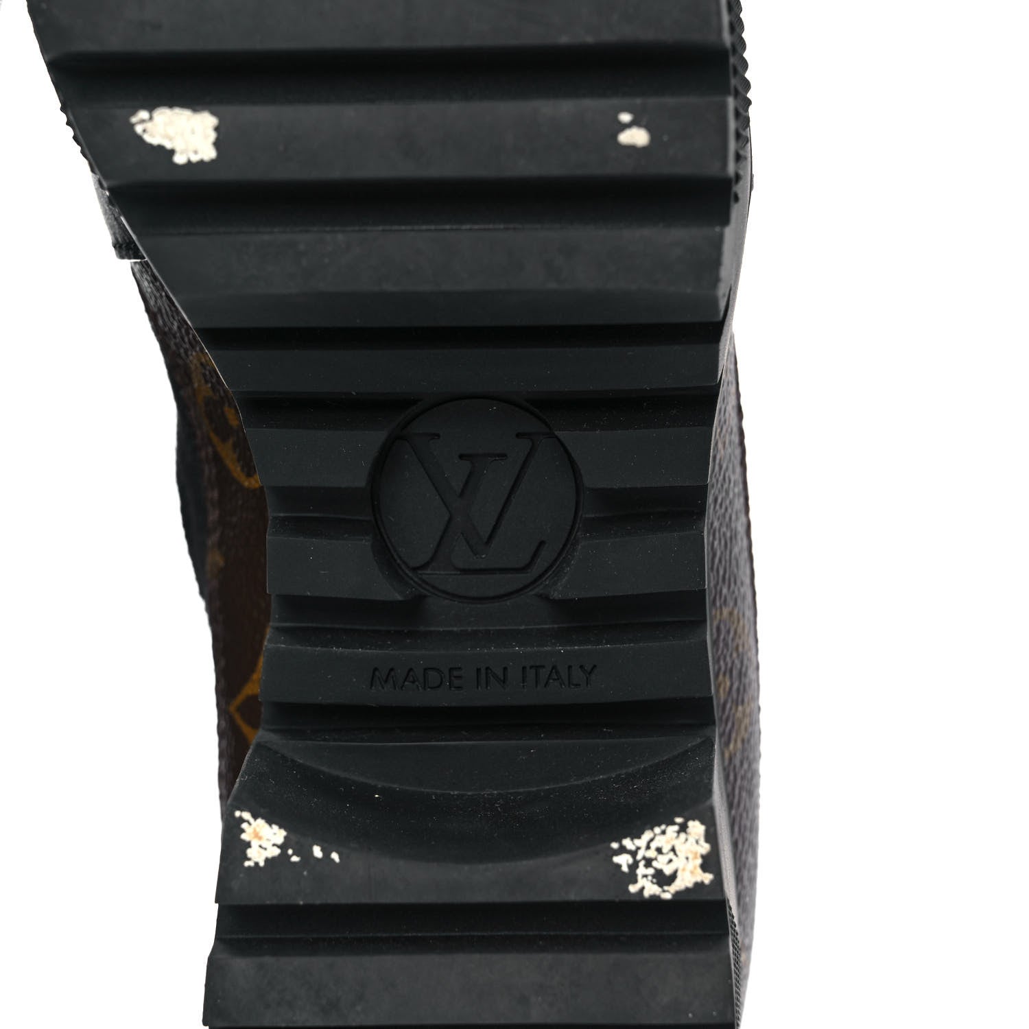 Louis Vuitton Suede Calfskin Monogram Laureate Platform Desert Boots 38 Black 6 of 7