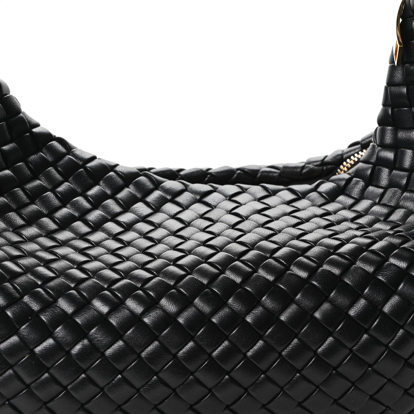 Lambskin Intrecciato Padded Jodie Black
