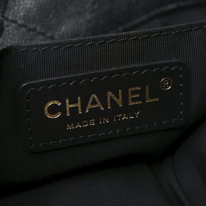 Chanel Caviar Quilted Large Rolled Up Bucket Drawstring Bag Black 6 of 10