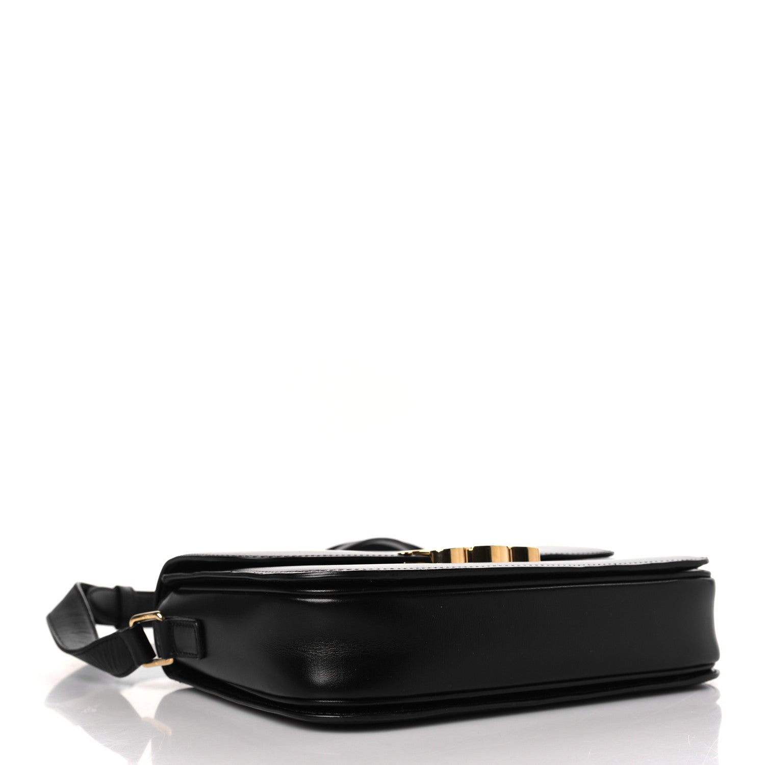 Celine Shiny Calfskin Medium Triomphe Black 4 of 10