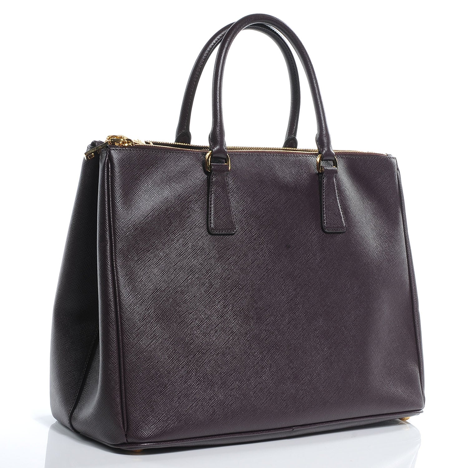 Prada Saffiano Lux Large Tote Bordeaux 3 of 8