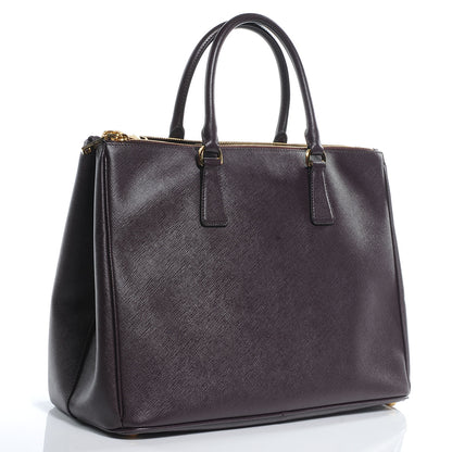 Prada Saffiano Lux Large Tote Bordeaux 3 of 8
