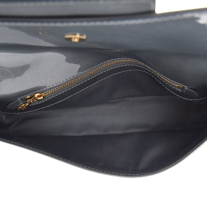 Louis Vuitton Patent Sobe Clutch Givre 5 of 7